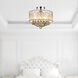 Radiant 6 Light 16 inch Chrome Drum Shade Flush Mount Ceiling Light in Gold